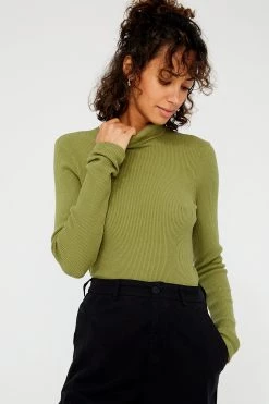 LACAUSA CLOTHING Sweater Rib Turtleneck LAST CHANCE