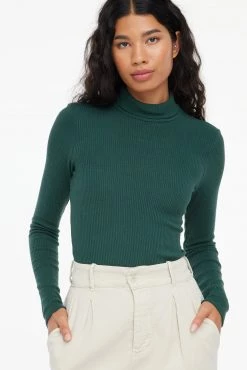 LACAUSA CLOTHING Sweater Rib Turtleneck TOPS
