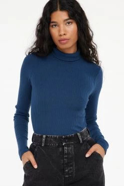 LACAUSA CLOTHING Sweater Rib Turtleneck