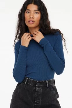 LACAUSA CLOTHING Sweater Rib Turtleneck