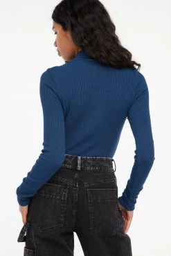 LACAUSA CLOTHING Sweater Rib Turtleneck