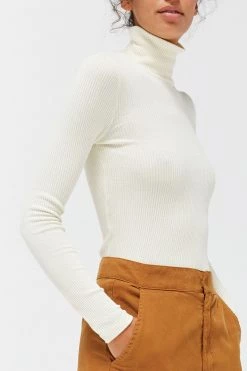 LACAUSA CLOTHING Sweater Rib Turtleneck TOPS