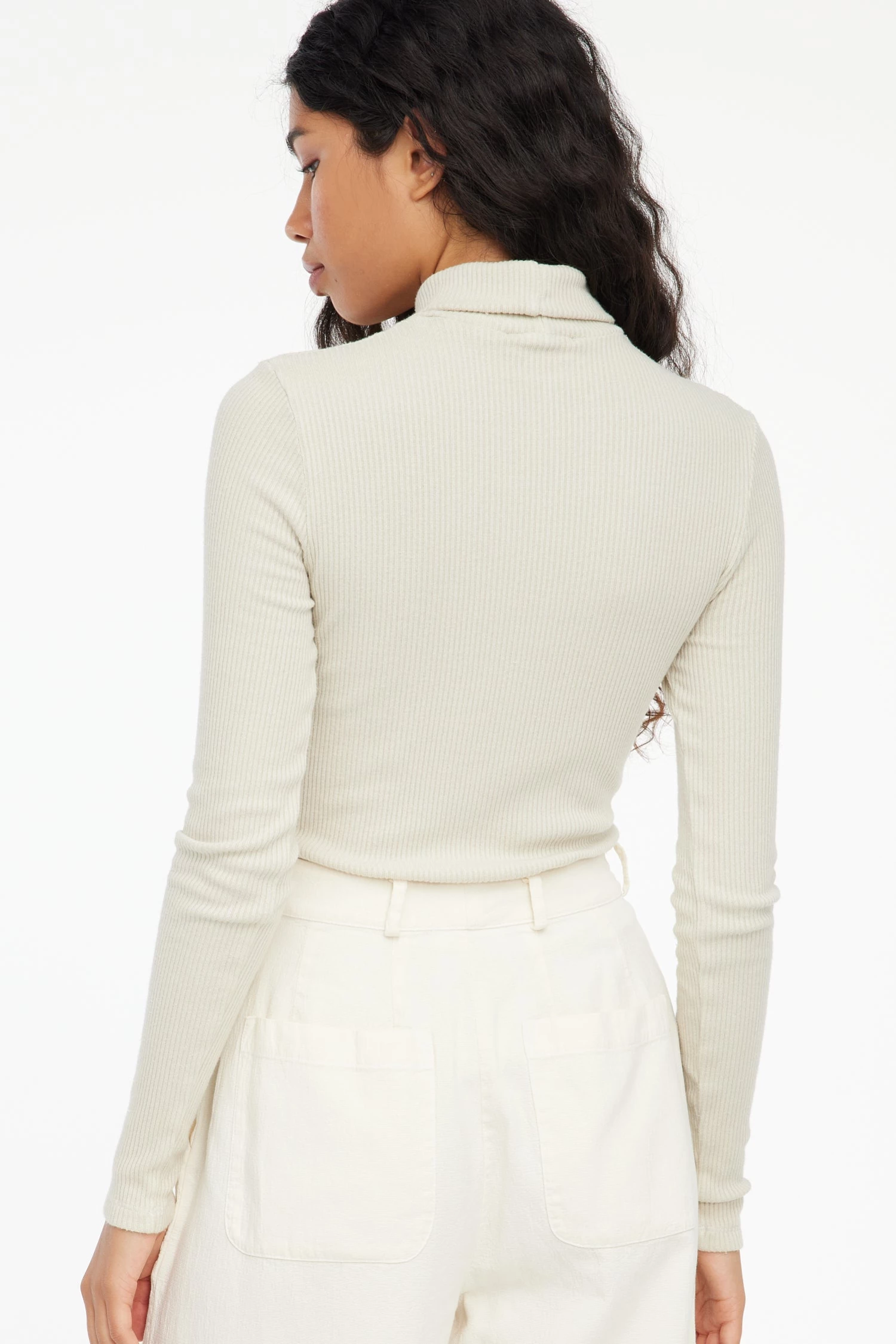 LACAUSA CLOTHING TOPS Sweater Rib Turtleneck 4 LACAUSA CLOTHING TOPS Sweater Rib Turtleneck