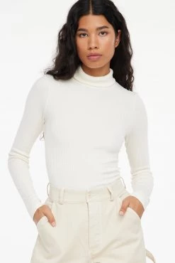 LACAUSA CLOTHING Sweater Rib Turtleneck TOPS