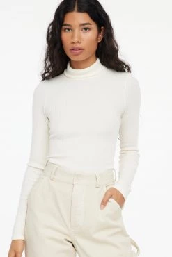LACAUSA CLOTHING Sweater Rib Turtleneck TOPS