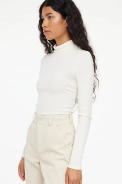 LACAUSA CLOTHING Sweater Rib Turtleneck TOPS