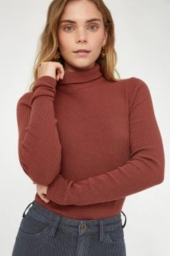 LACAUSA CLOTHING Sweater Rib Turtleneck