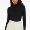 LACAUSA CLOTHING Sweater Rib Turtleneck TOPS