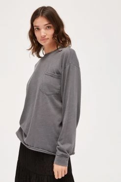 LACAUSA CLOTHING TOPS Longsleeve Crewneck