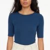 LACAUSA CLOTHING Sweater Rib Tee TOPS