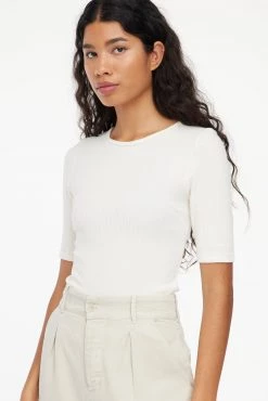 LACAUSA CLOTHING TOPS Sweater Rib Tee