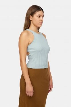 LACAUSA CLOTHING TOPS Cut Out Tank