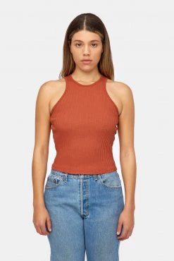 LACAUSA CLOTHING TOPS Cut Out Tank