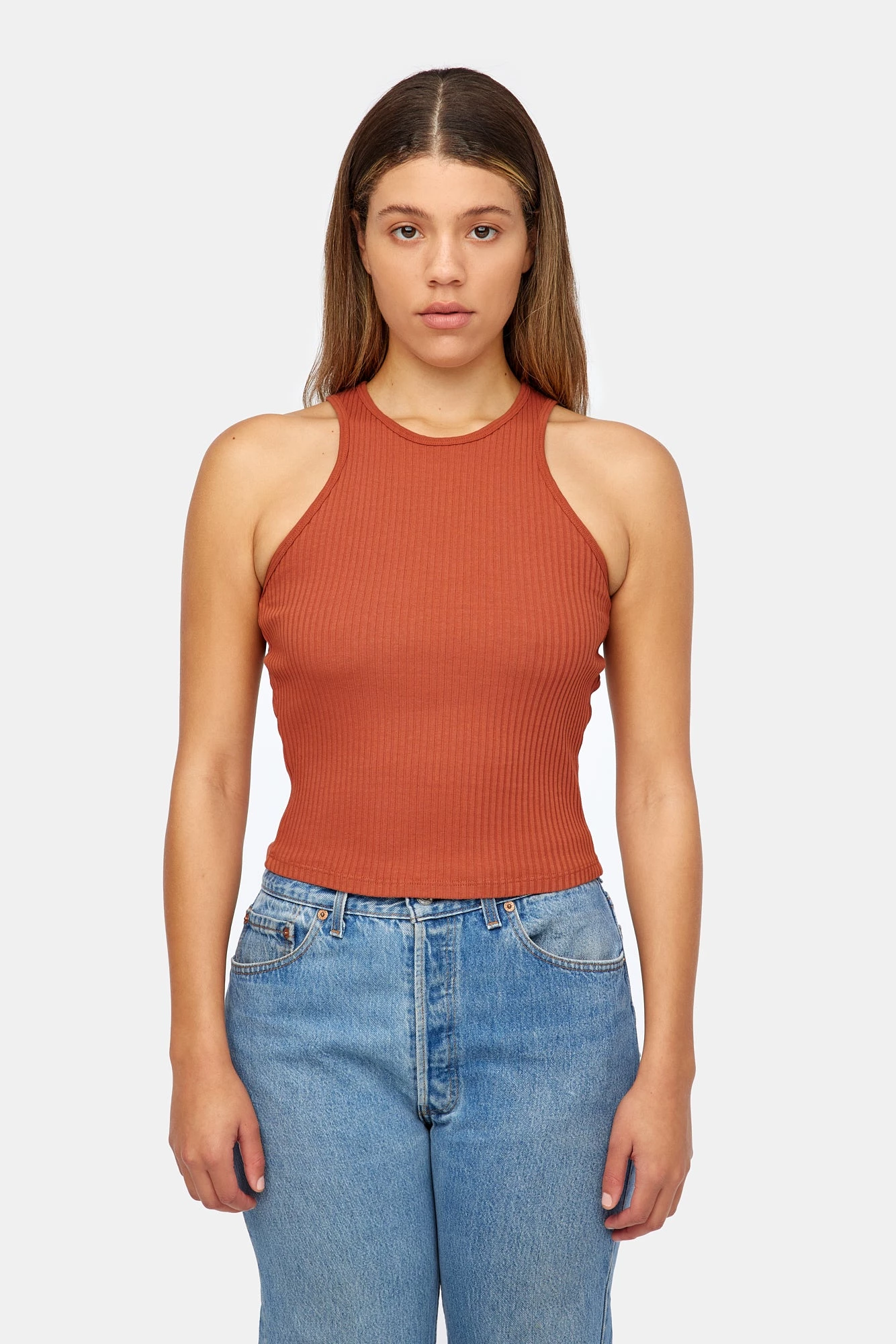 LACAUSA CLOTHING TOPS Cut Out Tank 1 LACAUSA CLOTHING TOPS Cut Out Tank