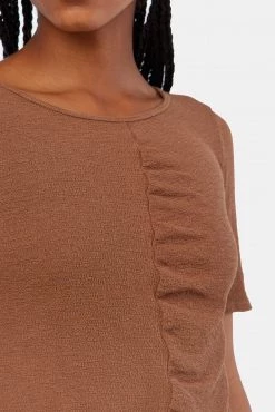 LACAUSA CLOTHING Ruched Tee TOPS